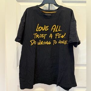 Reason Black Tee with Iconic Shakespeare quote